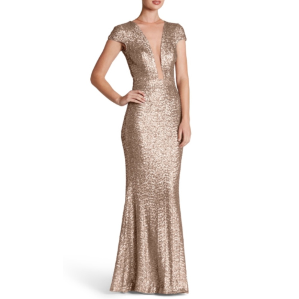 Dress the Population Michelle Sequin Gown Dress